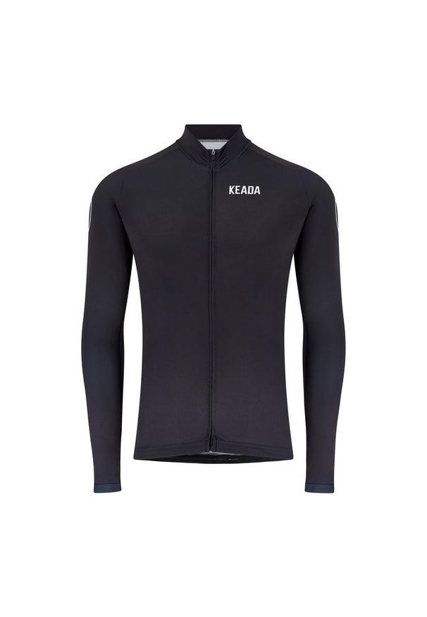 KEADA SPORTS - Damska koszulka kolarska z długim rękawem – Czarna. Kolor: czarny. Długość rękawa: długi rękaw. Długość: długie. Sport: kolarstwo