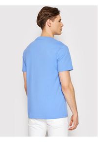 Polo Ralph Lauren T-Shirt 710671438230 Błękitny Custom Slim Fit. Typ kołnierza: polo. Kolor: niebieski. Materiał: bawełna