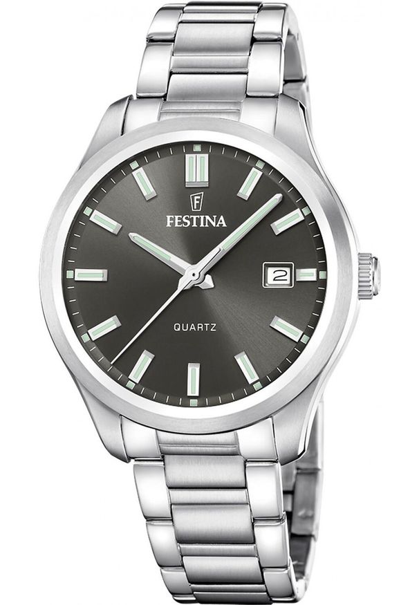Zegarek męski Festina F20736-5 srebrny. Kolor: srebrny