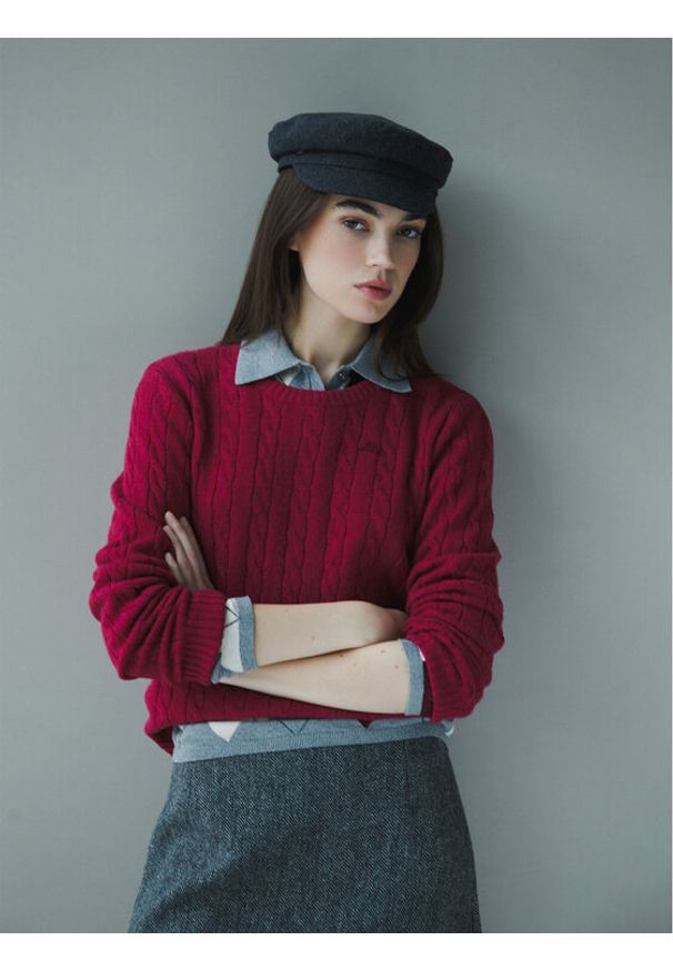 Robe di Kappa Sweter 65116CW Różowy Regular Fit. Kolor: różowy. Materiał: wełna