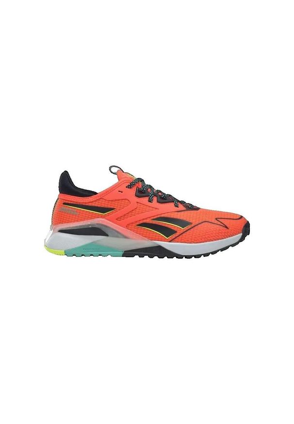Buty Kobieta Reebok Nano X2 Tr Adventure pomarańczowy. Okazja: na co dzień. Kolor: czarny, pomarańczowy, wielokolorowy, żółty. Sport: fitness