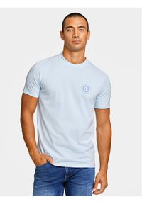 Lindbergh T-Shirt 30-400267 Błękitny Relaxed Fit. Kolor: niebieski. Materiał: bawełna