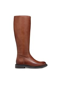 Geox Oficerki D Serilda D46WYA 00043 C6002 Brązowy. Kolor: brązowy. Materiał: skóra