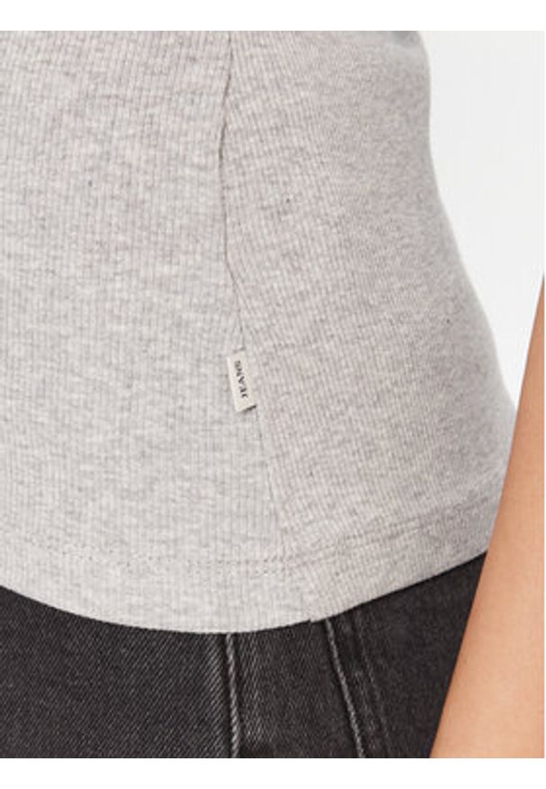 Guess Jeans T-Shirt W5BP45 KA0H1 Szary Slim Fit. Kolor: szary. Materiał: bawełna