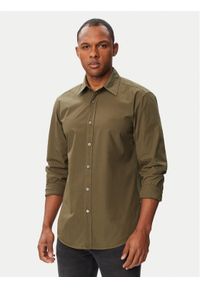 BOSS Koszula Relegant_6_M 50518304 Zielony ciemny Regular Fit. Kolor: zielony. Materiał: bawełna #1