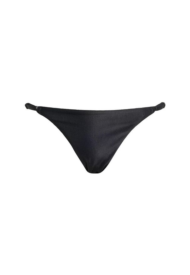 Adidas - Prążkowany dół od bikini Iconisea. Kolor: czarny. Materiał: prążkowany