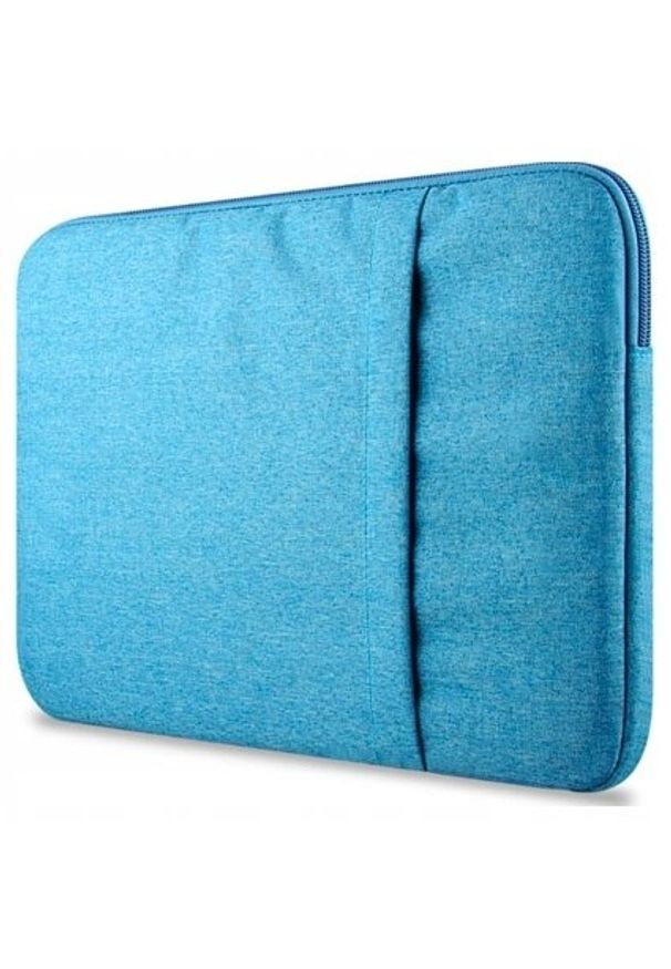 NoName - ETUI POKROWIEC Z KIESZENIĄ NA LAPTOPA MACBOOK PRO AIR 13" NIEBIESKI. Kolor: niebieski