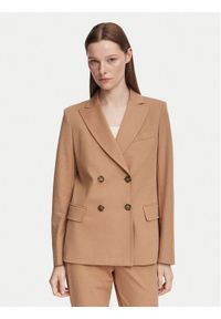 Weekend Max Mara Marynarka Colibri 2625916021 Brązowy Regular Fit. Kolor: brązowy. Materiał: bawełna #1