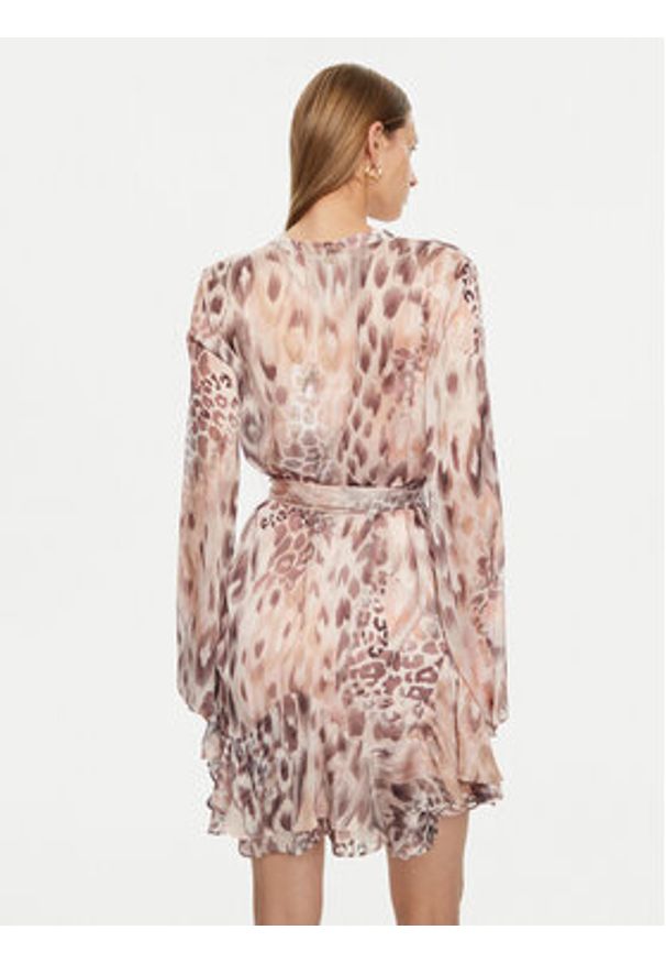 Guess Sukienka koszulowa W5RK35 WDW82 Różowy Regular Fit. Kolor: różowy. Materiał: syntetyk. Typ sukienki: koszulowe