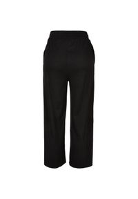 Spodnie dresowe prążkowany prosty krój Urban Classics Interlock. Kolor: czarny. Materiał: prążkowany, dresówka. Długość: długie #1