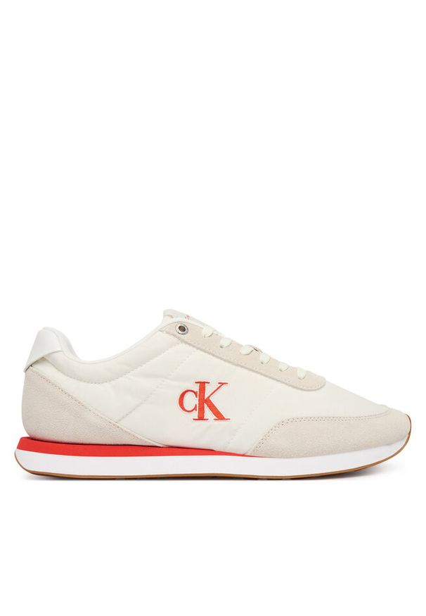 Sneakersy Calvin Klein Jeans. Kolor: beżowy