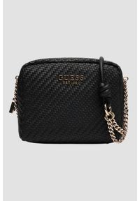 Guess - GUESS Czarna damska torebka Mirema. Kolor: czarny. Materiał: skórzane