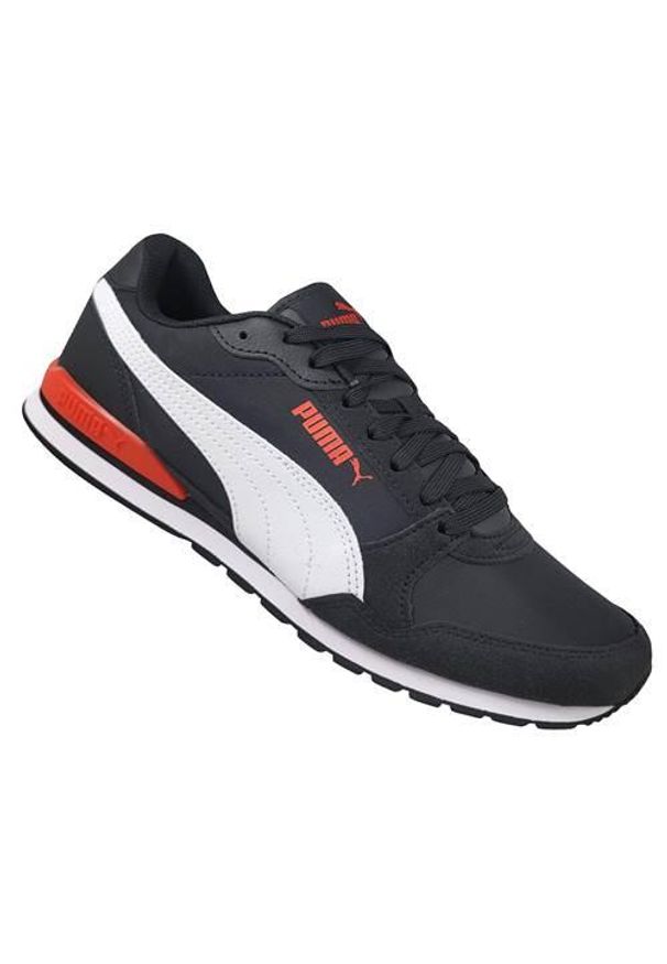 Buty do chodzenia męskie Puma St Runner V3. Kolor: biały, czerwony, wielokolorowy, czarny. Materiał: materiał, tkanina, syntetyk. Szerokość cholewki: normalna. Sport: turystyka piesza