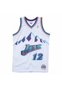 Mitchell & Ness - Koszulka Mitchell&Ness NBA Utah Jazz John Stockton - SMJYLG18031-UJAWHIT96JST. Kolor: biały. Sport: koszykówka #1