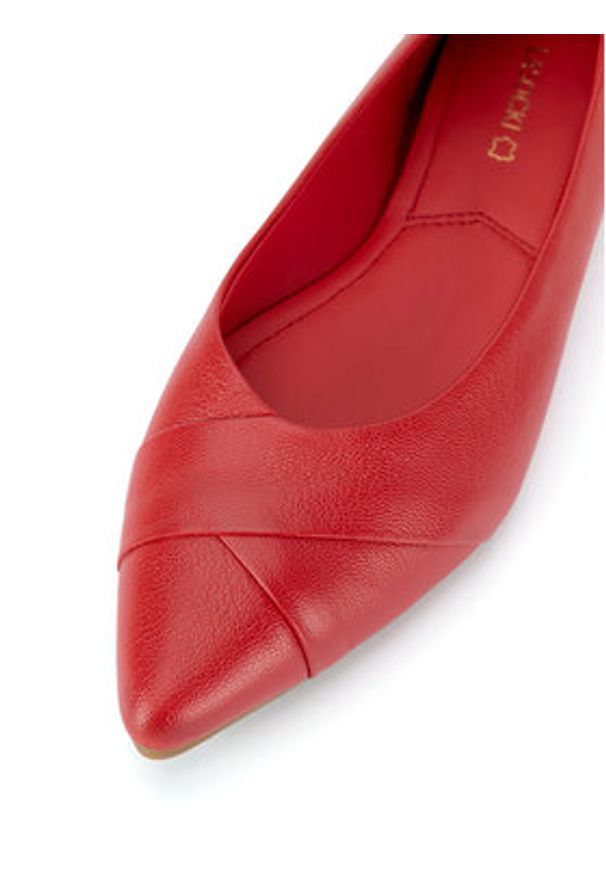 Lasocki Baleriny RST-ROSE-06 Czerwony. Kolor: czerwony. Materiał: skóra