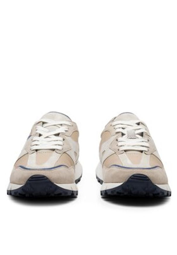 Badura Sneakersy JEFFREY-04 MI08 Beżowy. Kolor: beżowy. Materiał: skóra