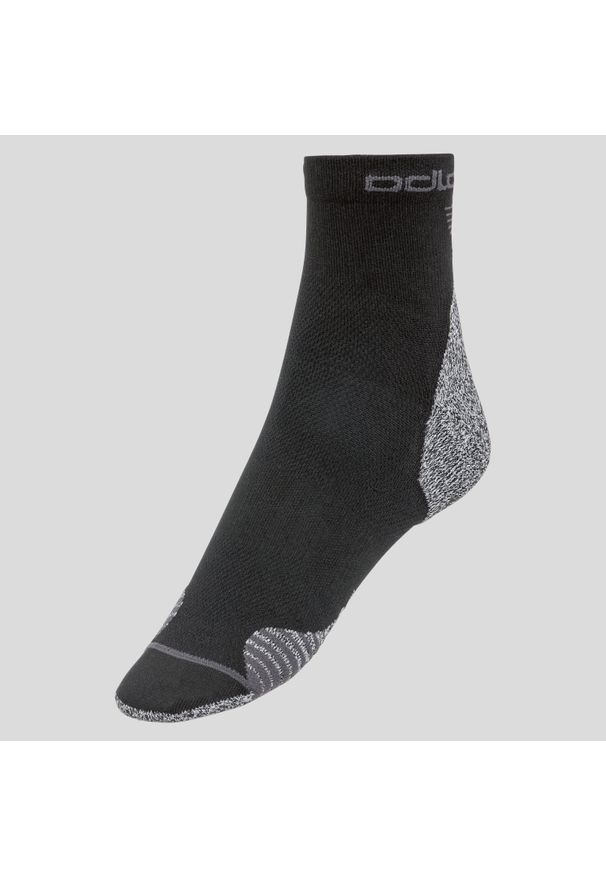 Skarpetki do biegania dla dorosłych Odlo Ceramicool QUARTER. Kolor: wielokolorowy, szary, czarny. Sport: bieganie