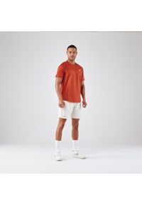 ARTENGO - Koszulka tenisowa męska krótki rękaw Artengo Dry Gaël Monfils. Kolor: brązowy, pomarańczowy, wielokolorowy. Materiał: materiał, elastan, poliester. Długość rękawa: krótki rękaw. Długość: krótkie. Sport: tenis