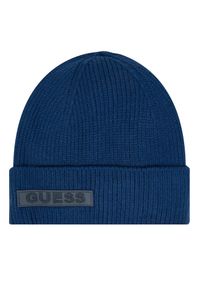 Czapka Guess. Kolor: niebieski