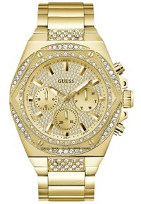 Zegarek męski Guess GW0899G2 CYRKONIE złoty. Kolor: złoty #1