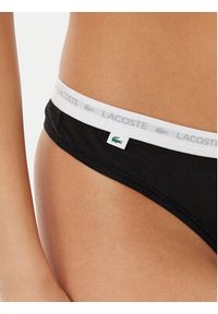 Lacoste Komplet stringów 8F1341 Czarny. Kolor: czarny. Materiał: bawełna #5