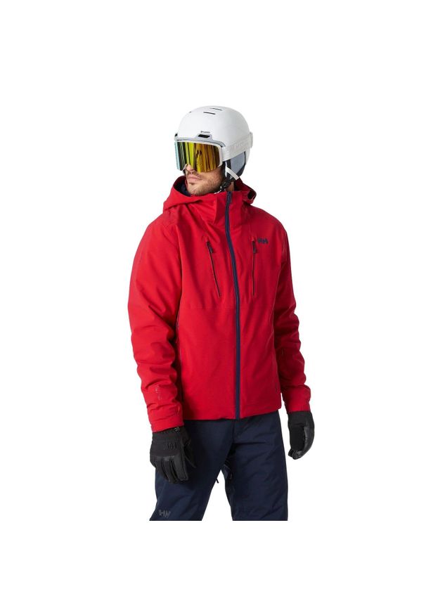 Kurtka narciarska Helly Hansen Alpha 4.0. Kolor: czerwony. Sport: narciarstwo