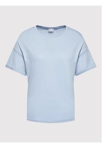 4f - 4F Koszulka techniczna H4L22-TSD011 Niebieski Relaxed Fit. Kolor: niebieski. Materiał: bawełna #4