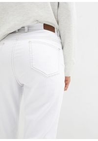 bonprix - Dżinsy ze stretchem Straight, mid waist. Kolor: biały #3