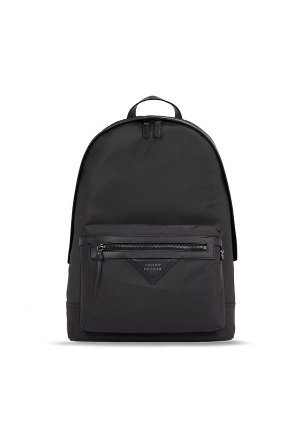 TOMMY HILFIGER - Tommy Hilfiger Plecak Th Classic Prep Backpack AM0AM11528 Czarny. Kolor: czarny. Materiał: skóra