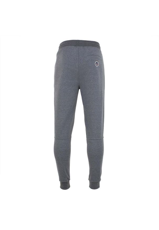 PEAK MOUNTAIN - Spodnie dresowe z weluru Peak Mountain Canoe. Kolor: szary. Materiał: welur, dresówka. Sport: bieganie, fitness