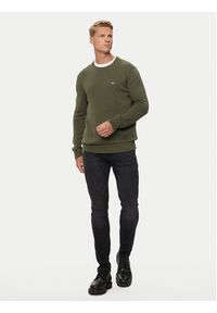 Tommy Jeans Sweter Essential DM0DM18370 Zielony Slim Fit. Kolor: zielony. Materiał: bawełna #5