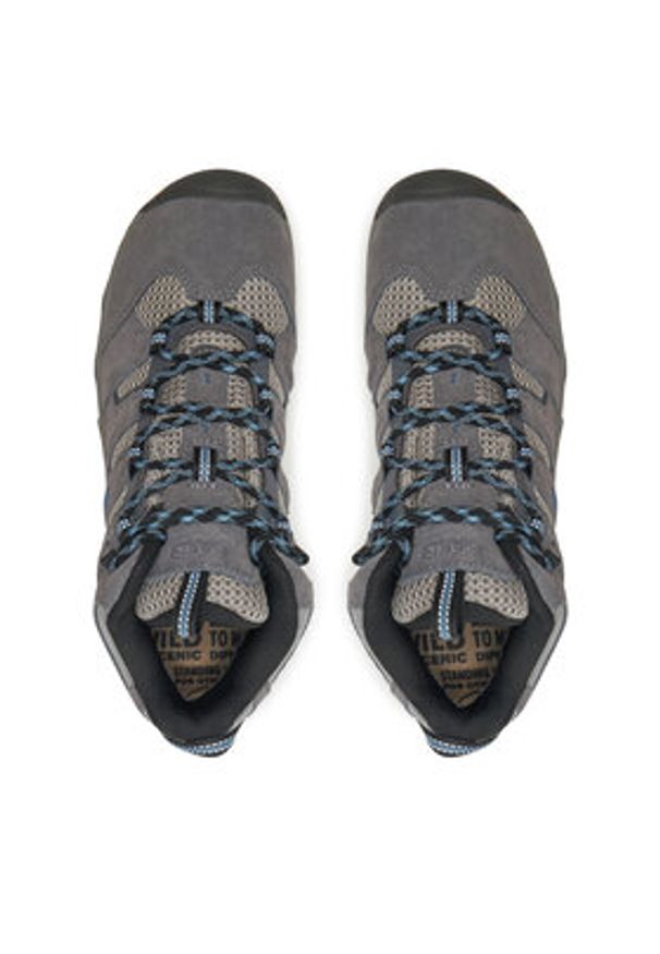 keen - Keen Trekkingi Headout Mid Wp Steel 1028307 Szary. Kolor: szary. Materiał: skóra, zamsz