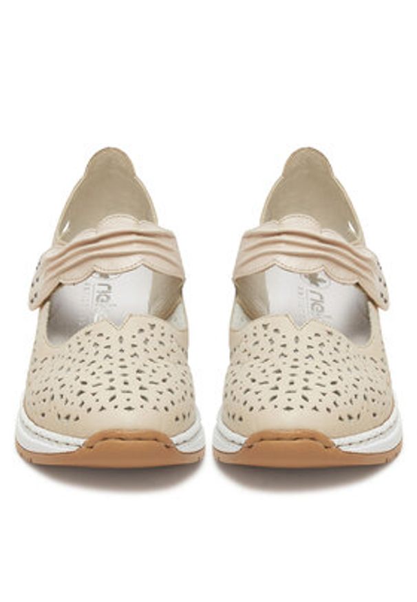 Rieker Półbuty CEO-N4382-60 Beżowy. Kolor: beżowy. Materiał: skóra