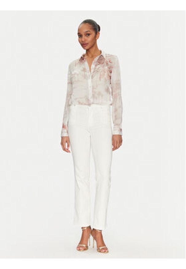 Guess Jeansy W5GA15 D5N71 Beżowy Skinny Fit. Kolor: beżowy