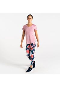 DARE 2B - Vigilant damska sportowa koszulka. Kolor: fioletowy, różowy, wielokolorowy. Sport: turystyka piesza, fitness