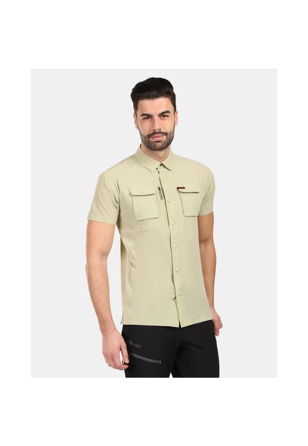 Męska koszulka sportowa Kilpi BOMBAY-M. Kolor: beżowy. Materiał: nylon. Styl: sportowy