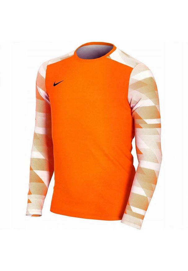Nike - Koszulka Bramkarska Z Długim Rękawem Dla Dzieci Park IV DriFIT. Kolor: pomarańczowy, wielokolorowy, żółty. Długość rękawa: długi rękaw. Długość: długie