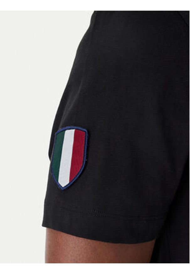 Aeronautica Militare T-Shirt 261TS2544UJ00592 Czarny Regular Fit. Kolor: czarny. Materiał: bawełna