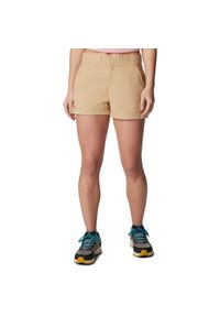 columbia - Spodenki krótkie damskie Columbia Firwood Camp II Short. Kolor: beżowy. Długość: krótkie