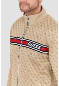 Guess - GUESS Beżowa męska bluza Korbin. Kolor: beżowy #3