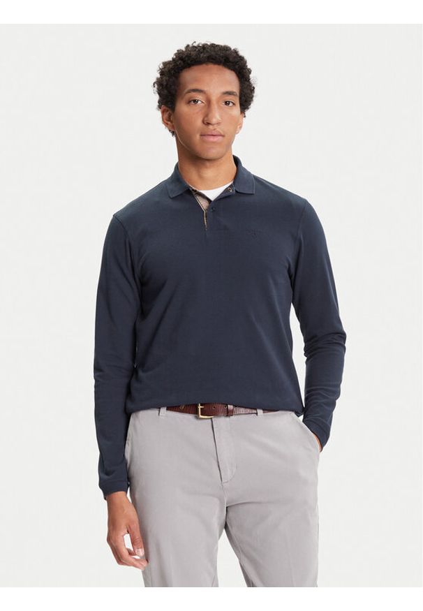 Barbour Polo Tartan MML0705NY91 Granatowy Regular Fit. Typ kołnierza: polo. Kolor: niebieski. Materiał: bawełna