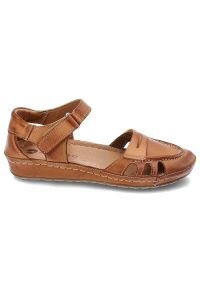 Brązowe Sandały Armodo Wygodne Obuwie Damskie. Okazja: na co dzień, na spacer. Kolor: brązowy. Sezon: lato. Styl: casual, boho