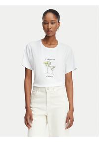 Marella T-Shirt Gola 2615971072 Écru Regular Fit. Kolor: kremowy. Materiał: bawełna #2