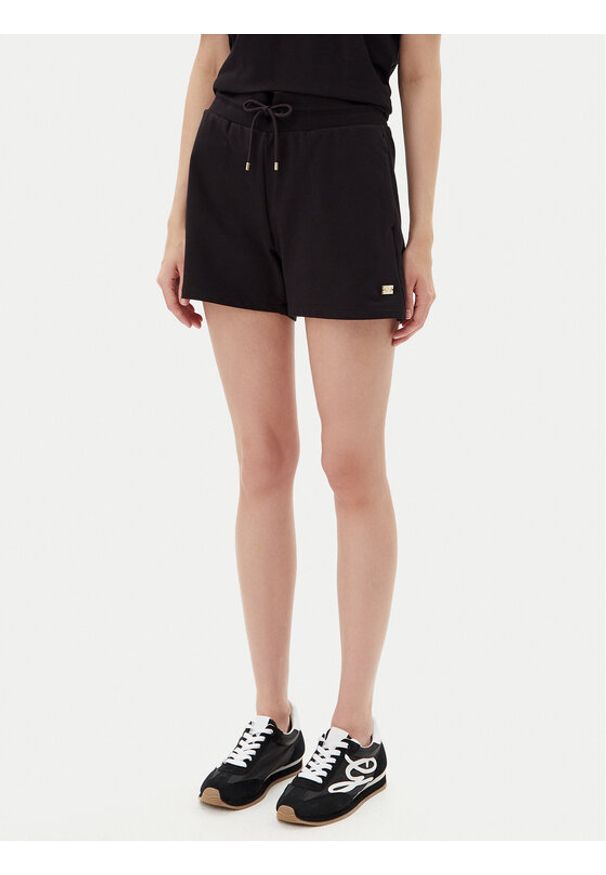 EA7 Emporio Armani Szorty sportowe 7W000079 AF13135 UC001 Czarny Regular Fit. Kolor: czarny. Materiał: bawełna