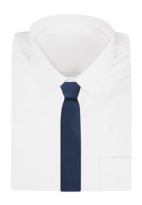 Krawat Męski - Angelo di Monti - Granatowy. Kolor: niebieski. Materiał: tkanina. Styl: elegancki, wizytowy #4