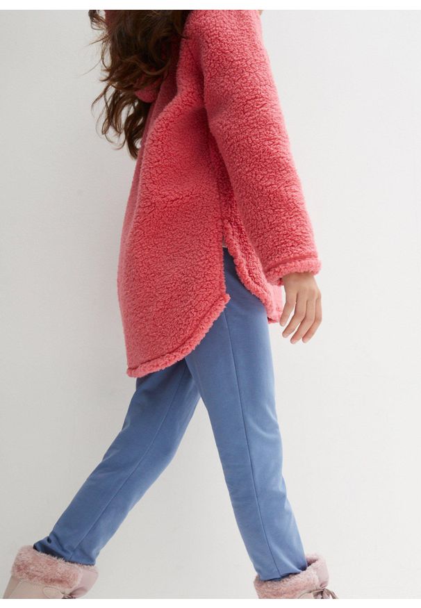 bonprix - Bluza z polaru. Typ kołnierza: kaptur. Kolor: różowy. Materiał: polar