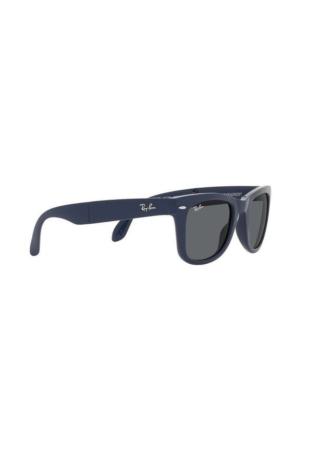 Ray-Ban - Okulary przeciwsłoneczne. Kształt: prostokątne. Kolor: niebieski