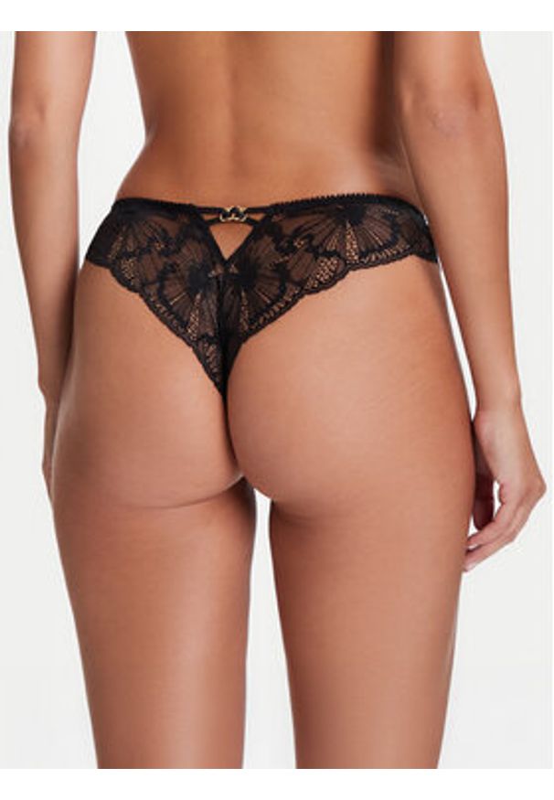 Chantelle Stringi Muse C19YG0 Czarny. Kolor: czarny. Materiał: syntetyk