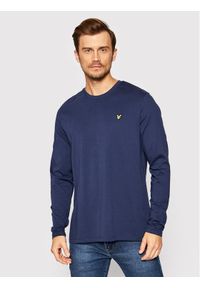 Lyle & Scott Longsleeve Plain TS512VOG Granatowy Regular Fit. Kolor: niebieski. Materiał: bawełna. Długość rękawa: długi rękaw #1