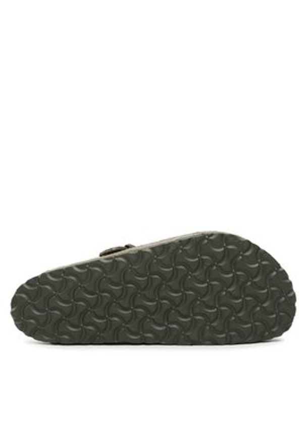 Birkenstock Klapki Boston 1024721 Zielony. Kolor: zielony. Materiał: welur, skóra